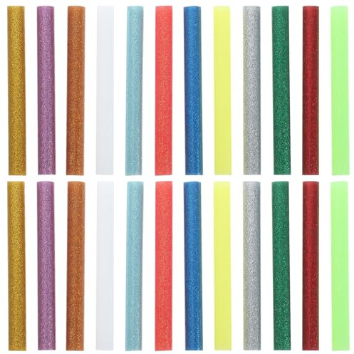 LALAFINA 36stücke Farbige Heißklebestifte Bastelklebestifte Kleber Sticks Eva-material Einfach Zu Handhaben Für Diy-bastelarbeiten