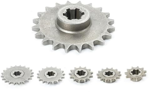 47cc 49cc Front Gear Box Sprocket T8F 11T 13T 14T 17T 20T Pinion Sprocket Chain Cog Metal For ATV Bike Moped Scooter (Size : T8F 11T)