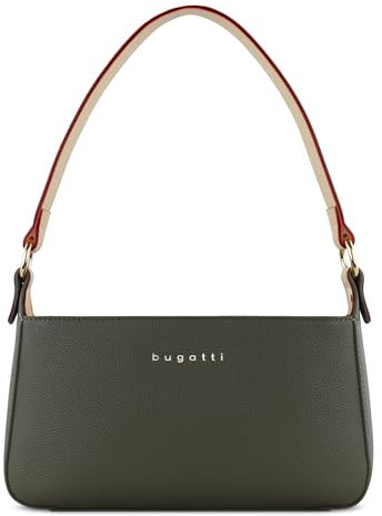 bugatti Ella kleine Damen-Umhängetasche - Kunstleder, Reißverschluss, in Olive