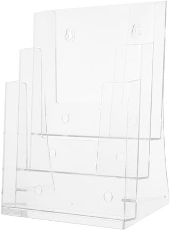 NUOBESTY 2stücke Wandmontierter Acryl Prospektständer Transparente Broschürenhalter Für Vielseitige Zeitschriften Und Menühalter Für Zuhause Büro Und Einzelhandel