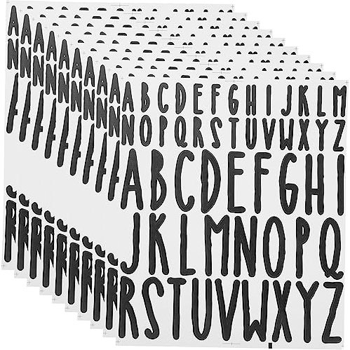 BELLIFFY 10blätter Selbstklebende Buchstaben Aufkleber Für Briefkasten Etiketten Für Hausnummern Und Langlebig Und Vielseitige Dekoration Für Fenster Und Schilder