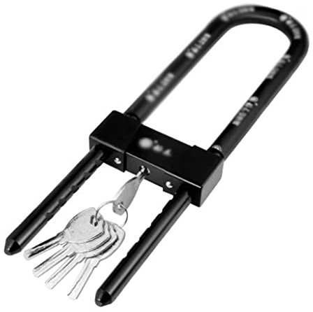 WZYYCV Bici Lock Cerradura En Forma De U - Candado Candado En U Candado Eléctrico para Motocicleta Cerradura para Puerta De Vidrio Oficinas Almacenes Motocicletas Candado para Bicicleta U Lock