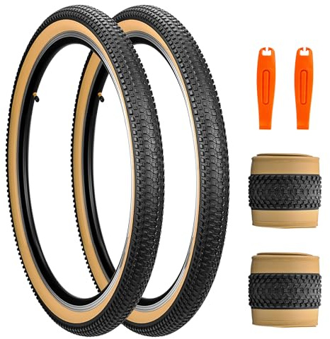 ZUKKA Faltbarer Set Fahrradreifen 27.5 Zoll Reifen 27.5X 2.125 57-584 Mountainbike-Reifen für Fahrrad,MTB Mountain Ersatz für Mountainbike Kinderfahrrad, Crusier Bike, Commuter Bike