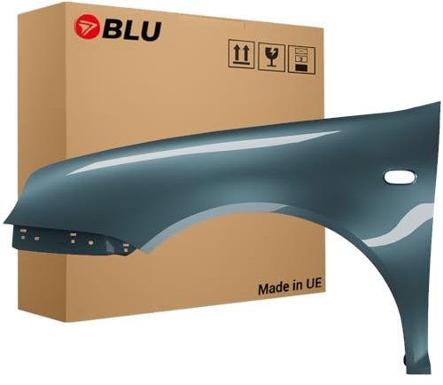 BLU Premium Kotflügel Passend für VW Volkswagen Golf IV 4 LD5X Links Blau | 1997-2006 | Vorderseite Vorne | Verzinkt & Lackiert | Einbaufertig