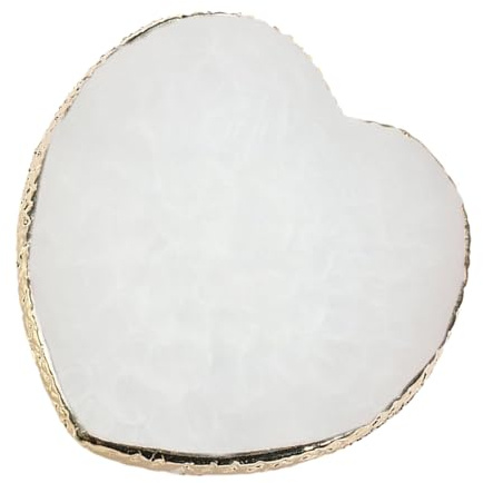Palette De Vernis en Gel - Plateau À Ongles en Résine, Coussinet De Mélange Cardiaque | Plat Cosmétique Compact pour Peinture en Gel, Outils De, Planche De Mélange De Maquillage, Assiette D'e