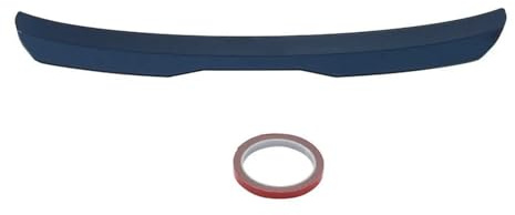 Aile pour SUV Two Box Aileron De Toit Universel Aile Arrière Aileron De Coffre Perforé Aile Arrière Aileron Arrière(Bright Black)