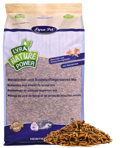 Lyra Pet® 5 kg mélange de vers de Farine & Larves de Mouche Soldat séchés