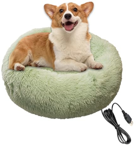 Yonuaret Lit chauffant pour animaux de compagnie - Coussin chauffant électrique pour chat - Tapis chauffant lavable pour petits chiens, chiots et chatons - Lieu de sommeil apaisant en hiver