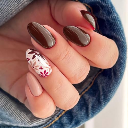 JMEOWIO Autocollant Ongles Gel UV Fleur Gel Nail Art Stickers Semi-durci Stickers Ongle Deco Ongle Design Manucure