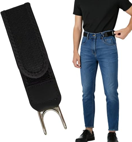 MLqkpwy Buckleless Belt Hooks För Män - Justerbar Elastisk Midjerem - Elastiskt Bälte Utan Spänne - För Kvinnor Och Män Resenärer Klänningsbärare Utomhussporter Affärsmöten Bröllop Och