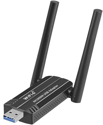 Receptor de red inalámbrico con antenas duales, USB Wi-Fi, tarjeta de red inalámbrica 5G/2.4G para computadora portátil, computadora de escritorio