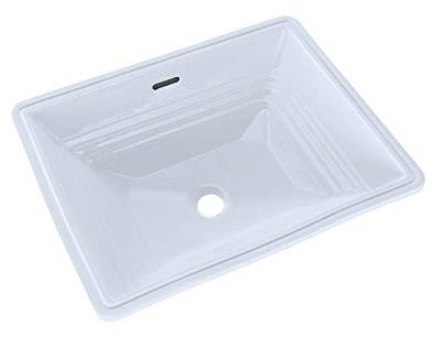 TOTO® Promenade® Rectangular Undermount Bathroom Sink, Cotton White - LT533#01