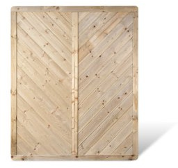 MEIN GARTEN VERSAND Massive Sichtschutz Terrassen Zäune im Maß 150 x 180 cm (Breite x Höhe) mit Profilbrett Design aus Kiefer/Fichte Holz, druckimprägniert Stuttgart Massiv
