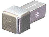 Fuchs ECO-LINE Rail pour carrelage angle Embout 11 mm profil carré V2A inox brossé