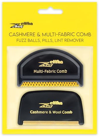 ZEFFFKA Spazzola per Vestiti e Maglie di Cashmere e Lana Fine Indumenti Multi-Tessuto Spazzola Contro il Pilling la Formazione di Lanugine Rimuove Gomitoli di Lanugine Pulisce e Rasa