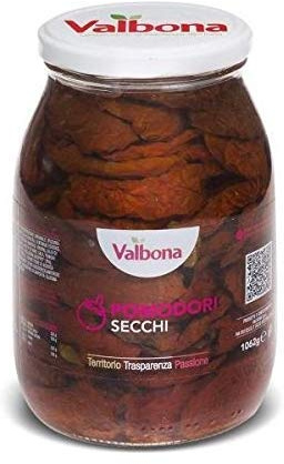 Valbonne - Tomates sèches en huile de tournesol - Produit 100 % italien - 500 g néto