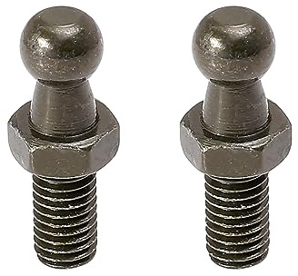 X AUTOHAUX - Set di 2 perni a sfera per auto, 10 mm, M8 x 15 mm, colore: Nero