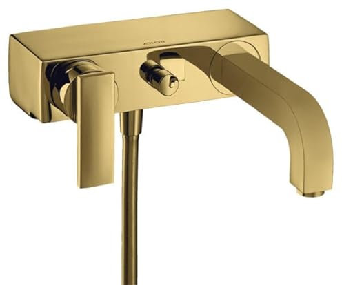 hansgrohe AXOR Citterio Einhebel Wannenmischer Aufputz DN 15, 39400990, Farbe: Polished Gold Optic