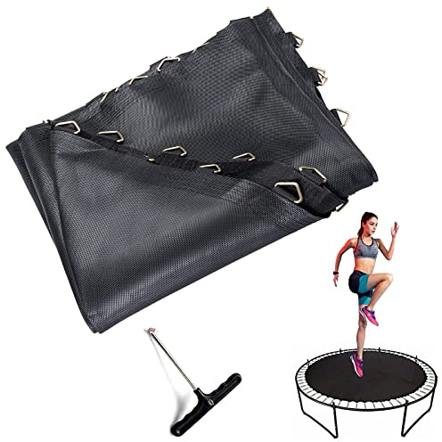 UVCMDUI Sprungtuch Sprungmatte Ersatzteile für Trampolin Gestell ø 427 cm 80 88 Ösen, 8-Fach Vernäht Trampolin Matte Springmatte für Garten Trampolin, Inkl. Federspanner