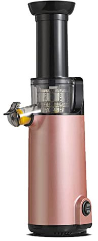 Exprimidor lento compacto de prensa fría – Máquina licuadora portátil de alto rendimiento de jugo para verduras y frutas – Exprimidor automático con motor de 120 W y función inversa