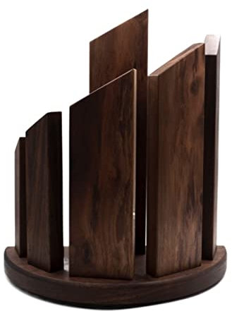 PAREKS Bloque de cuchillos magnético para cuchillos de madera para almacenamiento de cuchillos de cocina, herramienta para cocina