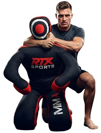 RTX MMA Judo Grappling Dummy | No Relleno | Saco de Boxeo para Brazilian Jiu Jitsu | Wrestling, Artes Marciales, Autodefensa, Karate, Entrenamiento de Sumisión | Muñeco en Posición Sentada Canvas