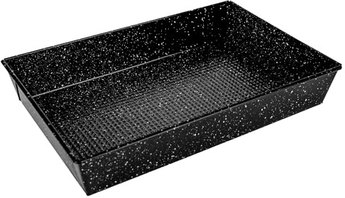 KARL HAUSMANN Tief Backblech für Backofen - 39,5x23,8 cm - Rechteckig Backform mit Hohem Rand - Kuchenblech mit Antihaftbeschichtet - Kuchenform Eckig - Baking Tray - Backofenform - Tiefes Backbleche