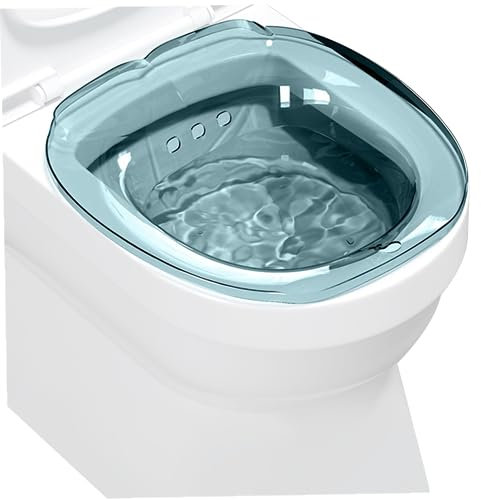 Baño De Asiento Plegable Para Hemorroides De Inodoro Lavabo De Asiento De Pet Seguro Con Limpiador Extraíble Tina De Baño De Asiento Profundo Con Orificio Para Colgar Asiento De Inodoro Portátil