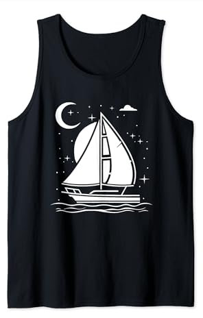 Segeln Zeichnung Bootfahren Segeltour Tank Top