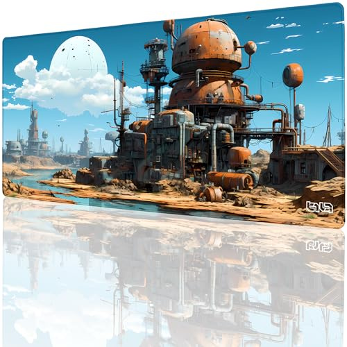 Tilt Schreibtischunterlage 90x40 cm Gaming Mauspad XXL | Rutschfester Mousepad Groß für Schreibtisch und PC Gadgets | Wasserdichter Desk Mat (AI Planet)