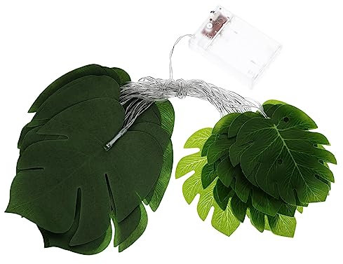 ABOOFAN 4 Stücke String Batterie Betrieben Licht String Kunststoff Blatt Dekorationen Für Festival Decor Hawaii Stil