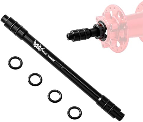 HOUSON Fahrrad Steckachsenadapter, Fahrrad Steckachse Schnellspanner Ummbaudapter für Mountainbike Fahrrad Hinterradnaben 12 mm Achse auf 9 mm/142mm