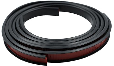 POFET U-förmiges 12-mm-Möbelkantenband, selbstklebendes, weiches TPE-Kantenband, Kantenschutz für Babysicherheit, für Tische, Schränke, Stühle, Regale, Möbelrestaurierung (schwarz)