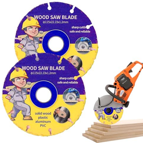 Piashow 2 dischi da taglio, lama da 115 mm per smerigliatrice angolare, disco flessibile in resina per legno duro, compensato, gomma, plastica, metallo