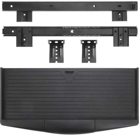 Didiseaon Under Desk Keyboard Tray: Keyboard Drawer under Desk Slide Out Aluminum Alloy Mouse Platform and Pen Holder for Office and Home Use