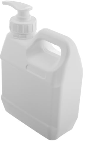 Hemobllo Distributeur Savonnette 1l avec Pompe, Bouteille Vide en Plastique Grosse Capacité pour Gel Bain et Shampoing à Domicile Voyage