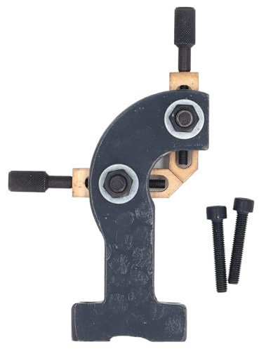 ANKROYU Mini tornio che si muove costantemente, telaio centrale antiruggine in metallo con costruzione in lega/ferro/rame in alluminio, completo di viti di montaggio