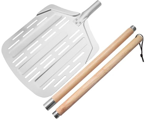 Pelle à Pizza en Aluminium, Pelle à Maison, Ustensile de Cuisine Pratique avec Long Manche, Longueur Totale 135