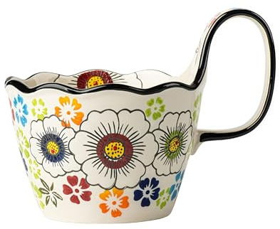 Yampiyt Bols à soupe, tasses à soupe, bol à soupe en céramique polonaise peinte à la main, passe au lave-vaisselle et au micro-ondes