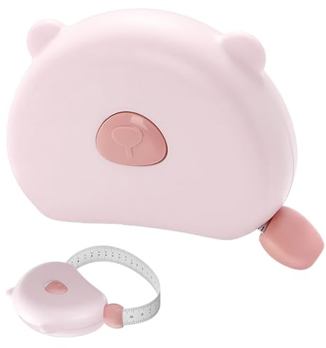 Alovez 145cm Maßband Körper Körpermaßband Einziehbar,Schneidermaßband mit Magnetverschluss,Sewing Accessories,Massband Körper,Rollmaßband für Haushalte & Handwerker