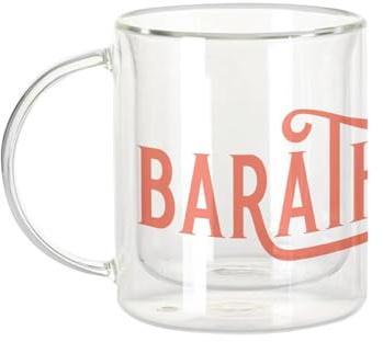 Fabulous Dubbelväggig glasmugg - barathonien aperitif bar öl cocktail kul - kaffekopp och isolerad 330 ml hängande effekt mot buller, tryck i Frankrike