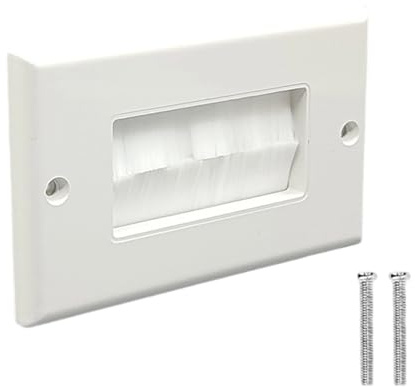 HDOYTXXM Cepillos para placas de pared hembra, pasacables para HDTV, placas de cepillo, pasacables