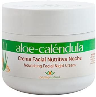 Natura Balear 30100 - Crema de noche nutritiva con aloe vera y caléndula, 100 ml