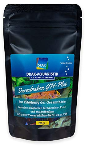 DRAK-Aquaristik Duradrakon GH-Plus Aufhärtesalz-Mischung 200 g Standbodenbeutel