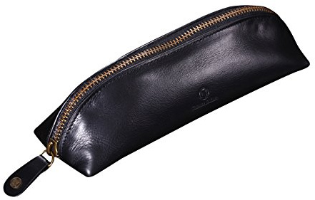 Cronus & Rhea® | Luxus Federmappe aus exklusivem Leder (Scylla) | Federmäppchen - Mäppchen - Stifteetui - Stiftetasche | Echtleder | Mit eleganter Geschenkbox | Herren - Damen