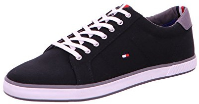 Tommy Hilfiger Men’s Vulcanised Trainers, Black (Black), 13