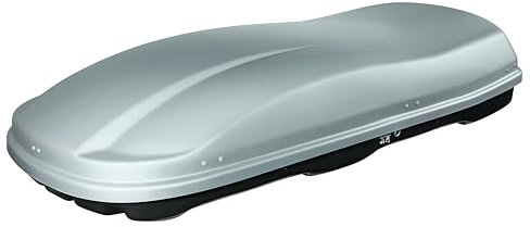 Farad Coffre de Toit Marlin 680L Gris - Double Ouverture Latérale, Homologation TÜV-GS, Garantie 5 Ans - Serrures centralisées sur 3 Points avec clés de sécurité - Résistant aux Rayons UV