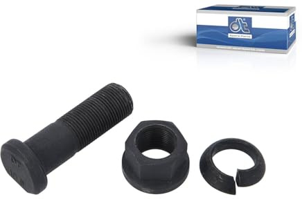10 x DT Spare Parts 4.91230 Radbolzen, komplett, M20 x 1,5, Lu: 62 mm, SW: 27, L: 70 mm, 10.9 für LKW
