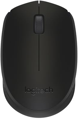 Logitech M171 Wireless Mouse, 2.4 GHz with USB Mini Receiver, Optical Tracking, 12-Months Battery Life, Ambidextrous PC / Mac / Laptop - Black (Renewed)