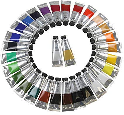 Paintersisters® MAGI Künstler Ölfarbe 50ml, 30er-Set Tube feine Künstlerqualität, hochwertige Farben zum Malen (00-30er Set, 30 hochwertige Farben)